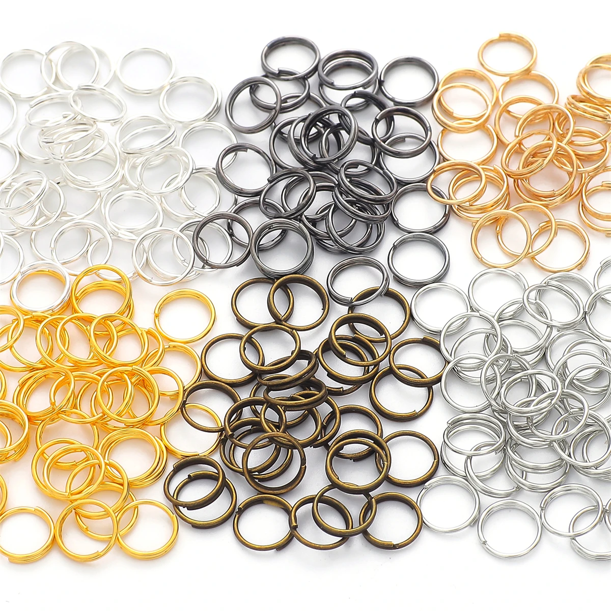 500Pcs 10mm Open Jump Rings Open Connectors Jump Rings for Jewelry Making  Jump Ring Circle Metal Findings Jump Rings for Keychains (Silver)