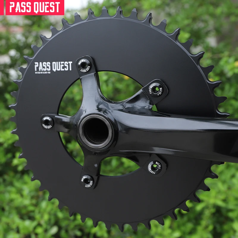 

PASS QUEST 110BCD 5-Claw Bicycle Chainring AERO Narrow Wide Chain Wheel for DA7950 Ut6750 105 Tiagra4650 FSA 3D+ Gravel Folding