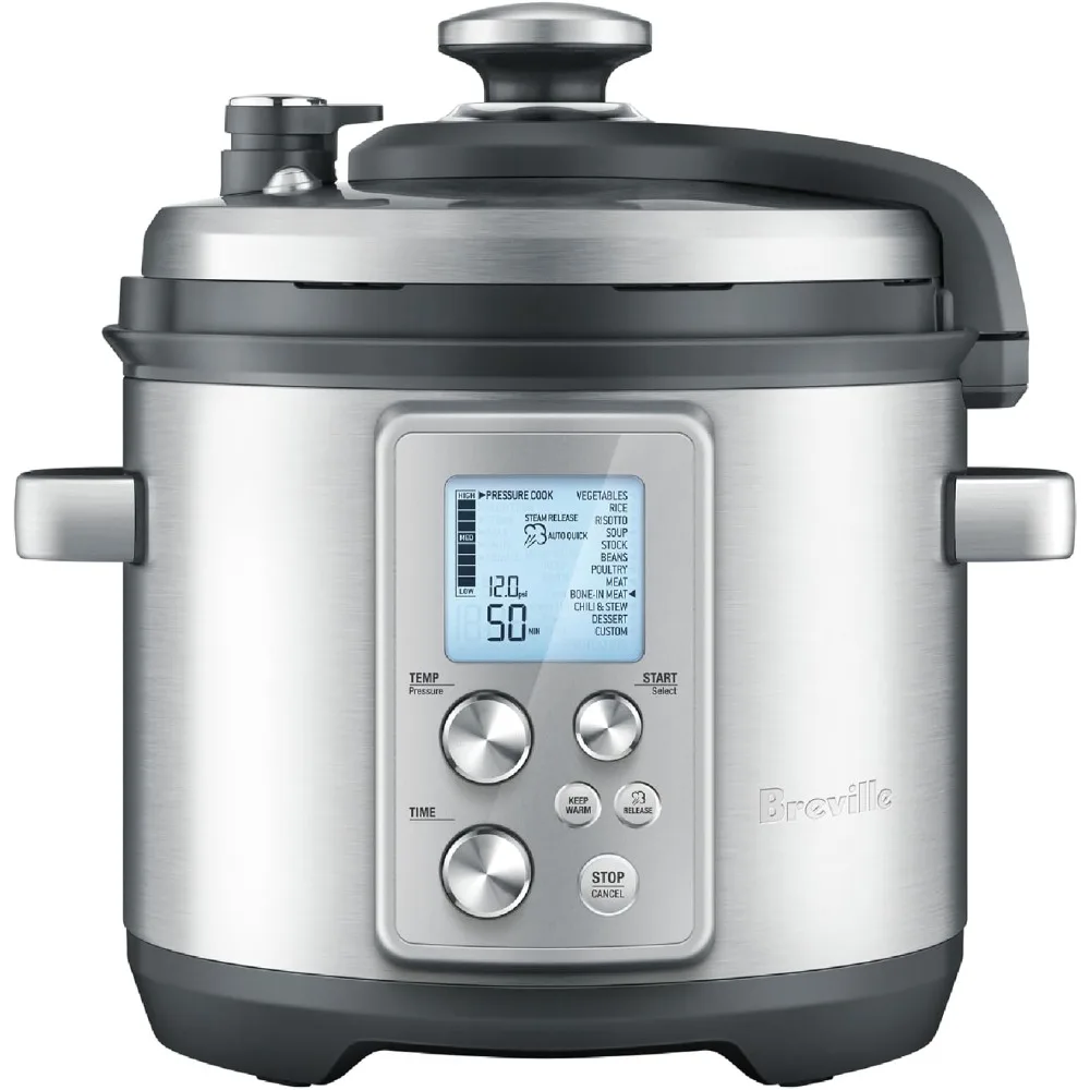 Fast Slow Pro Pressure Cooker , Brushed Stainless Steel