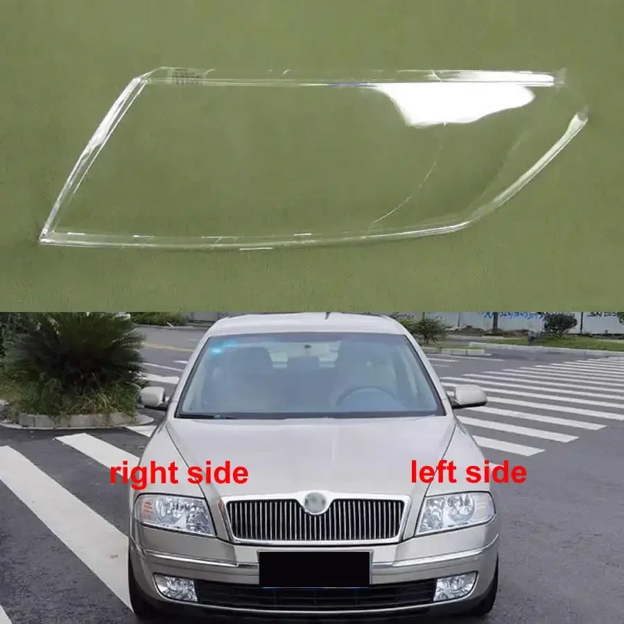 Headlight Shell Mask Boutique Transparent Cover Lampshade Headlamp Housing Car Accessories For Skoda Octavia 2007 2008 2009