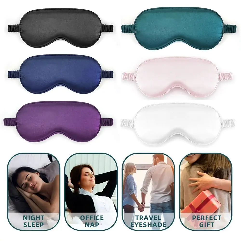 Sleep Eye Mask with Double-sided Imitation Silk Shading and Elastic Straps for Breathability sleep mask eye mask