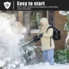 63CC Gas Powered Backpack Blower, 2-Stroke Snow Blower for Lawn Care Yard Dust Debris (Black) 3
