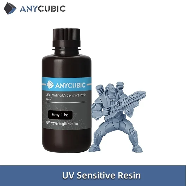 ANYCUBIC Résine à Base de Plantes pour l'Impression 3D, Résine Imprimante 3D  Photopolymère UV Rapide 405 nm, Résine Végétale pour LCD/DLP/SLA (Blanc,  500g) : : Commerce, Industrie et Science