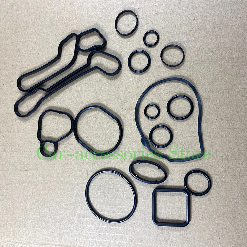 Engine Oil Cooler Gasket Seal Set Intake Manifold Gasket Set 10Set For Chevrolet Aveo Trax Cruze Orlando Sonic Croma Opel Astra Zafira 1.6L 1.8L