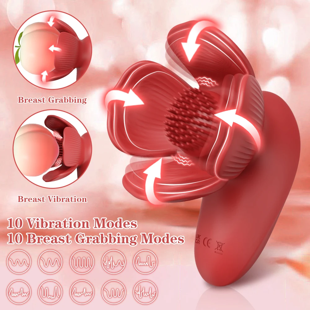 Powerful Nipples Stimulator Breast Vibrator Automatic Breast Massager for Women Female Masturbation Adult Goods Erotic Sex Toys