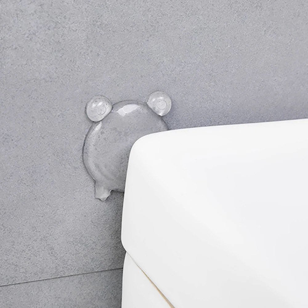Transparent Cartoon Silicone Door Stopper Anti Collision Self Adhesive Wall Guard Safety Shockproof Noise Reducing Bumper Pad