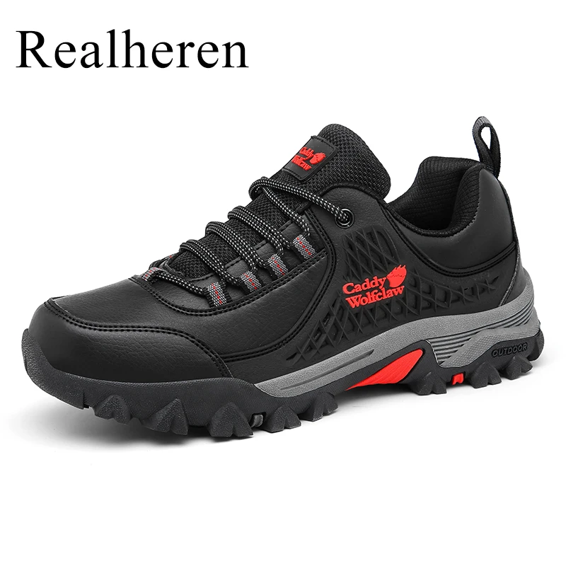 

Plus Big Size 47 48 Men Outdoor Hiking Shoes Trekking Shoes Sneakers Zapatillas Senderismo Hombre PU Leather Anti-Skid