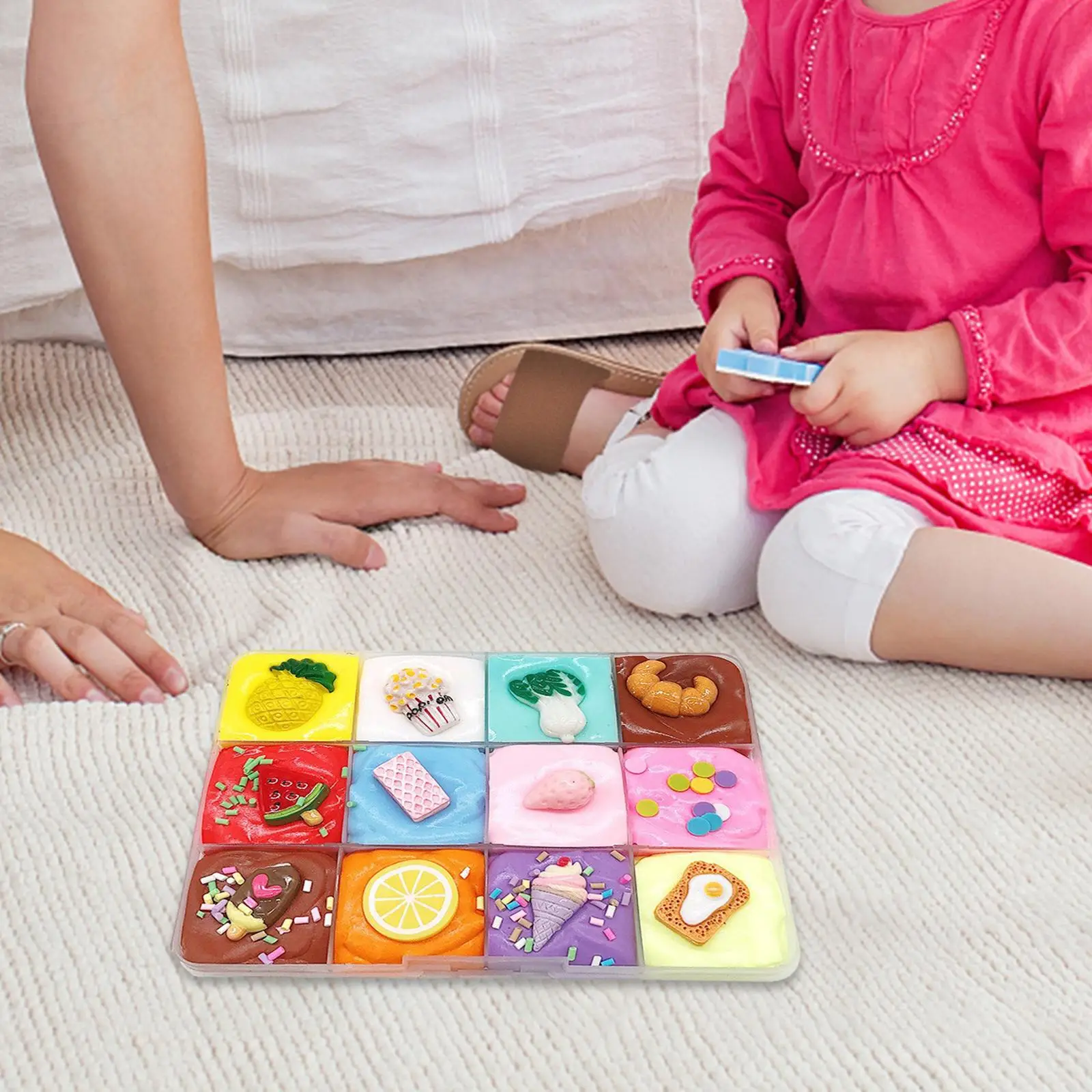 DIY Fluffy Slime Fruit Dish Kit for Kids Adults