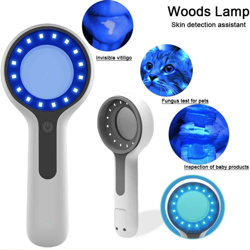 NEW Woods Lamp Skin Analyzer For Skin UV Magnifying For Beauty Facial Testing Wood Lamp Light Skin Analysis Detection Skin Care