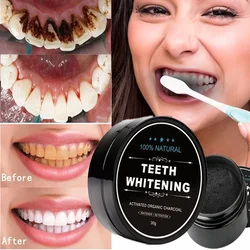 Tooth Powder Black Tooth Washing Powder Tobacco Stains Activated Carbon Coconut Shell Powder Bamboo Charcoal Teeth health care