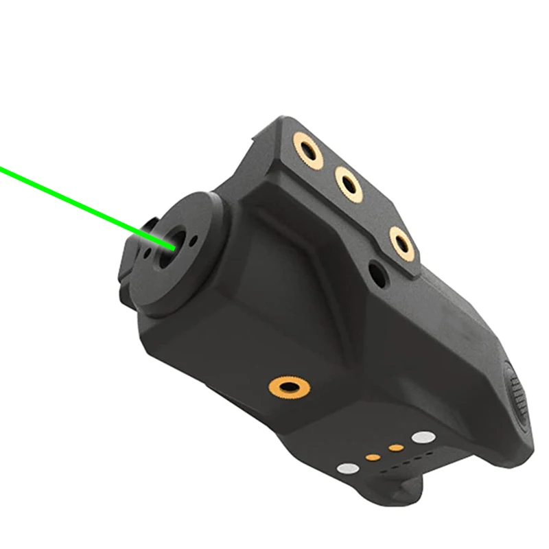 Low Profile Compact Tactical Rail Mount Green Laser Sight for Pistol Handgun Build-in USB Magnetic Touch Rechargeable Laser