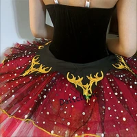 Adult Women Black Red Professional Tutu La Esmeralda Ballet Tutu Platter Pancake Tutu Dress Girls Kids Ballerina Party Costume - Image 4
