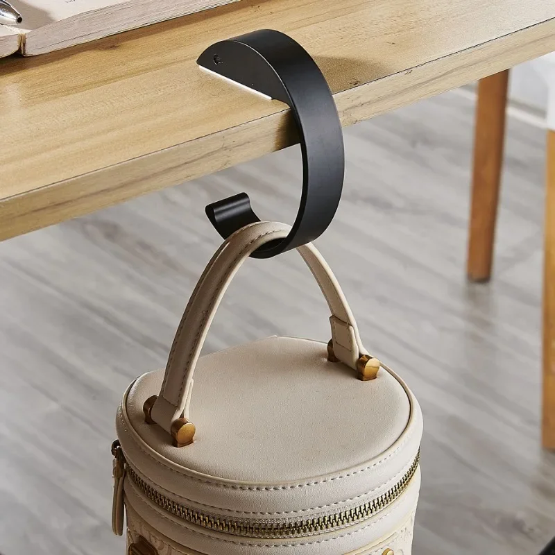 Student Portable Bag Hook Table Sided Bag Metal Rack Handbag Backpack Hanger Holders Table Hook Office Desk Accessories desk storage hook purse bag hook bag hook