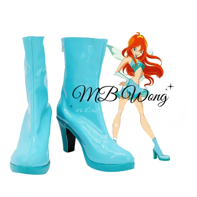 

Anime Bloom Cosplay Shoes Boots Halloween Carnival Party Accessories Custom Made Any Size