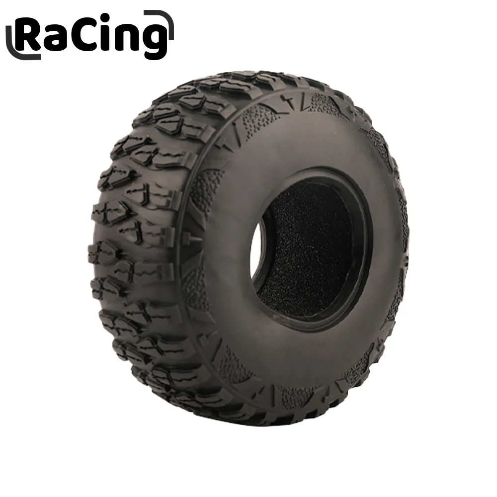 

2/4 pces 2.9 "Polegada 175*65mm pneus de borracha roda pneu para rc rock crawler carro axial 1/6 scx6 jeep jlu wrangler atualiza