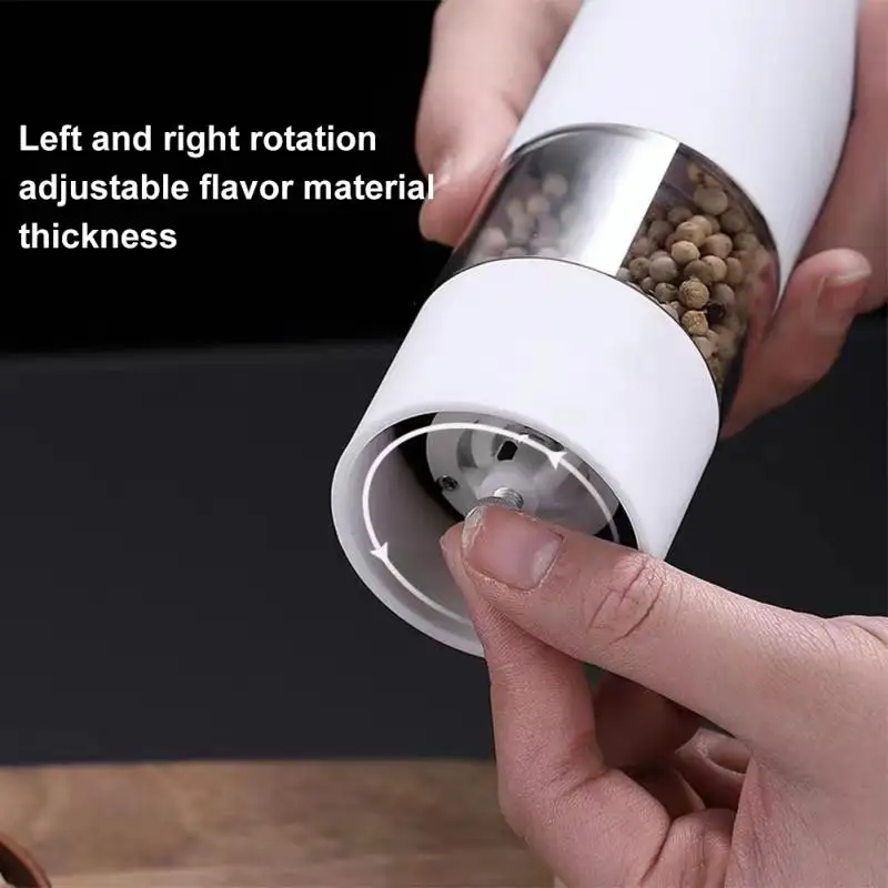 Salt Pepper Grinder Set Battery Powered Automatic Salt Grinder Adjustable Coarseness Electric Spice Mill Kitchen Tools electric grinder salt and pepper grinder nut spice grinder pepper grinder herb spice grinder