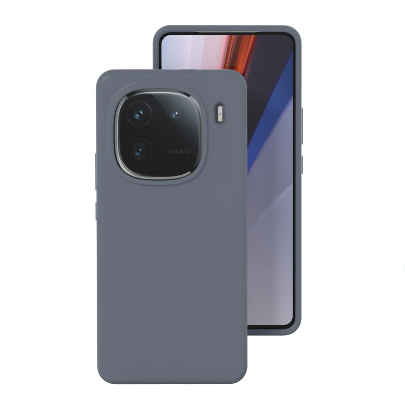 Soft Premium Liquid Silicone Protective Case with Flocking Interior