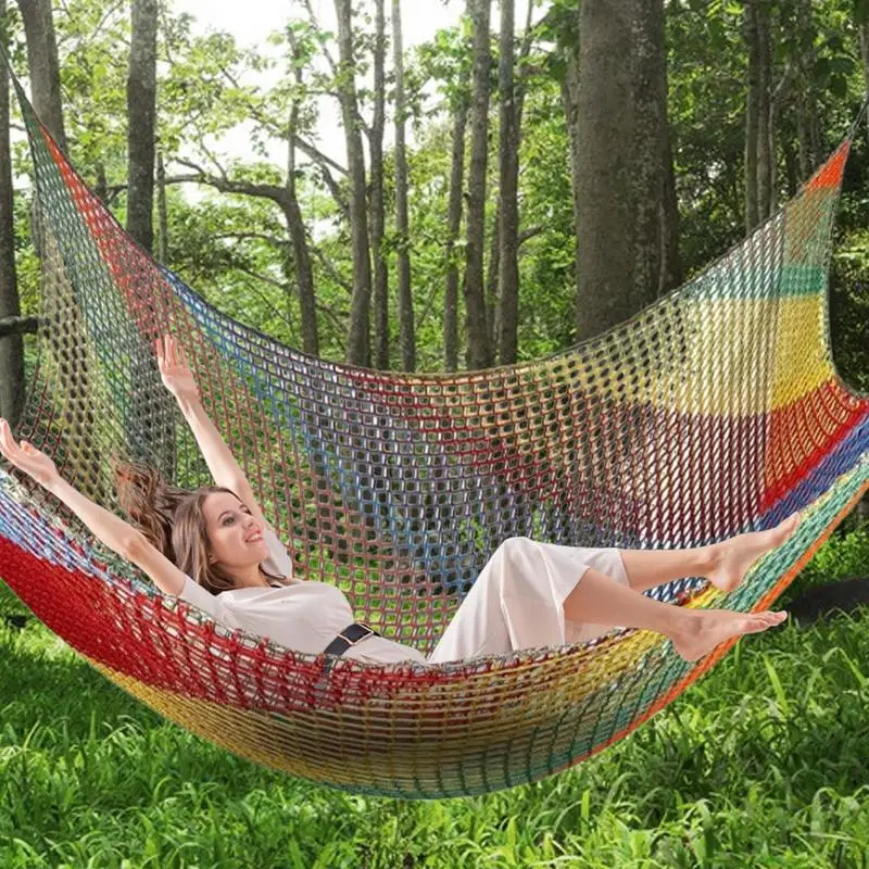 Kids Playground Play Safety Net Outdoor Climbing Cargo Net Children Obstacle Course Double Layer Backyard Anti Fall Saftey Net 2
