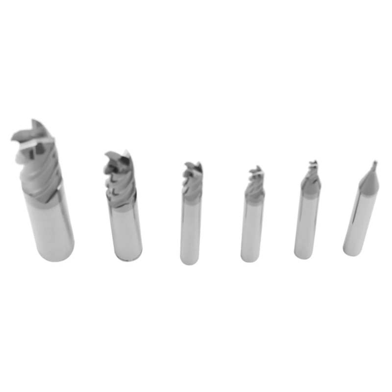 

36Pcs 4 Flutes End Mills Set For Steels Square CNC Carbide Milling Cutter Spiral Router Bits Dia(1 2 3 4 6 8Mm)