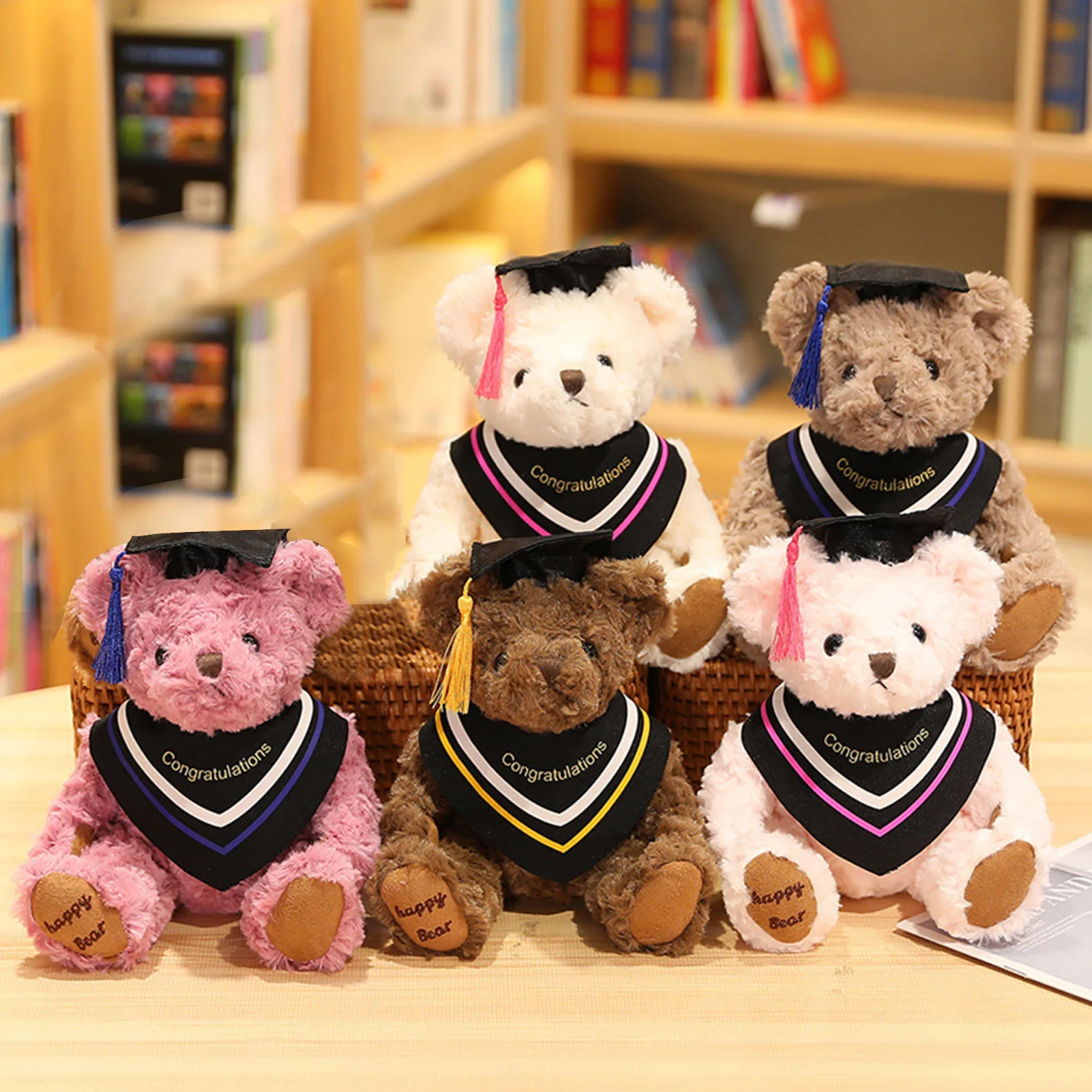 GraduationBears PersonalizedBear Plush Dolls Baby Boys Girl Toys Children Students Graduation Gifts 2023