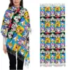 Mickey Minnie Mouse Donald Duck Scarf for Women Winter Warm Cashmere Shawls and Wrap Cartoon Cute Long Large Shawl Scarf Ladies 1