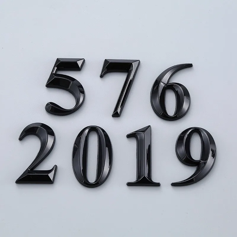 5CM Plastic Number Tag Numeral Door Plaque House Drawer Sign Address Door Label house number signs house numbers number plate door signs