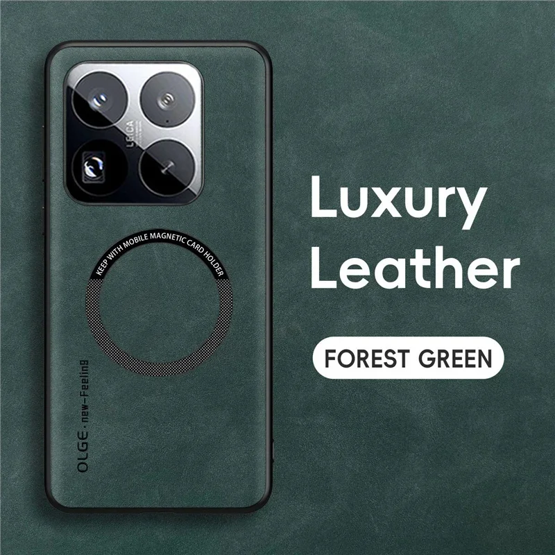 Magnetic Leather Phone Case with Magsafe Integration
