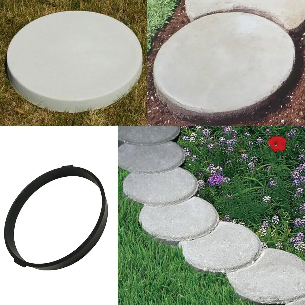 Round Shape Walk Maker Concrete Stepping Stone Mold Garden Pathway Mold DIY