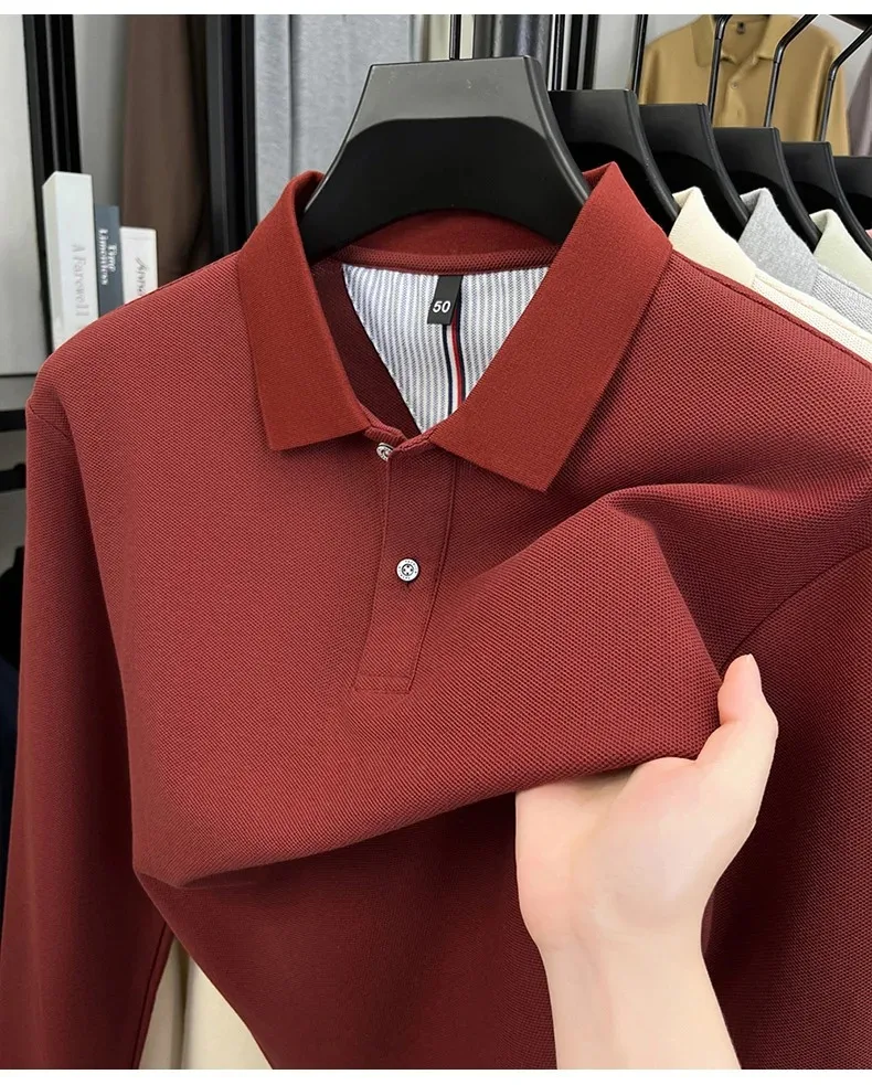 Men’s simple cotton polo shirt for work and weekends
