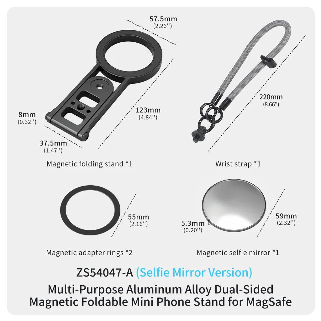 Magsafe Handy-Stativ: Doppelseitiger magnetischer Handyhalter für iPhone 17, 16, 15 – Ideal für Outdoor, Reisen, Vlogs und Live-Streaming – Detail 22