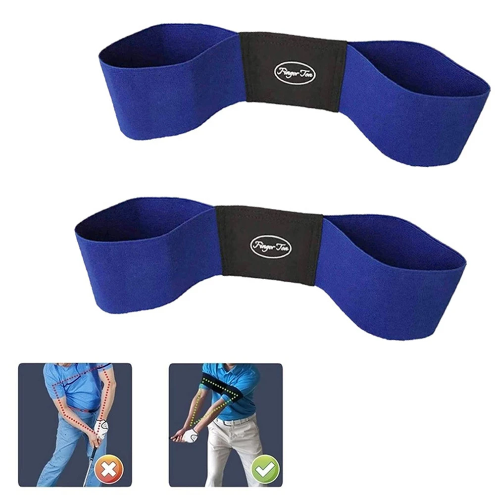

Hot Sale Professional Elastic Golf Swing Trainer Arm Band Belt Gesture Alignment Training Aid for Practicing Guide