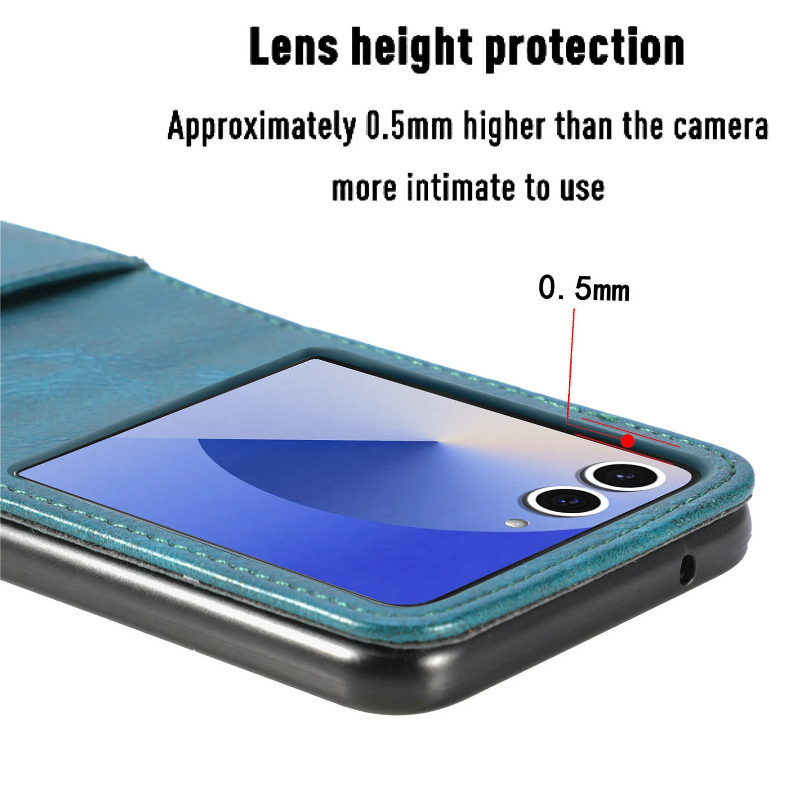 Luxurious PU Leather Folding Phone Case with Card Holder - One-Piece Cover, Style XL002