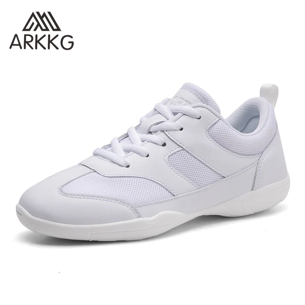 ARKKG Girls' New Competitive Aerobics Shoes Breathable Training Dance Shoes Lightweight Youth Cheerleading Sports Shoes