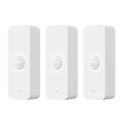 Smart Home WiFi PIR Motion Sensor - Infrared Security Detector, Works with Voice Assistants - 3 PCS