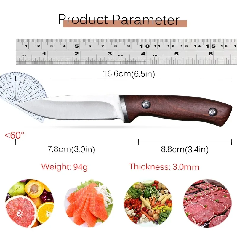 Kitchen Knife Meat Cleaver Stainless Steel Hand Cutlery