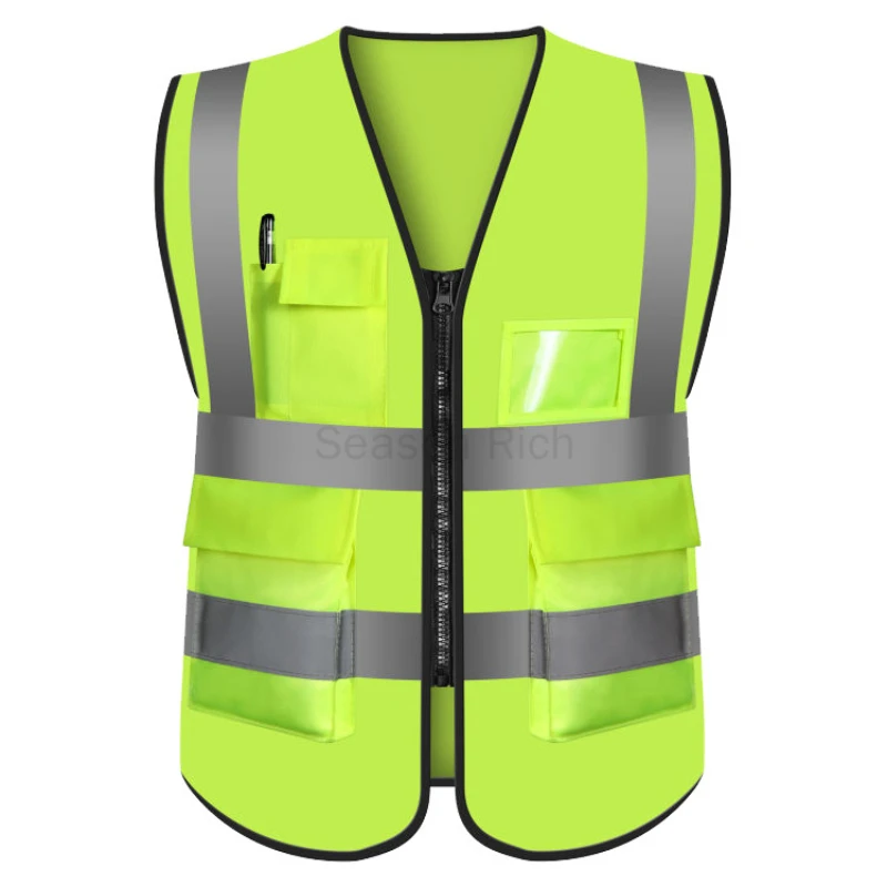 Chaleco de seguridad reflectante personalizado con logotipo de su uniforme de seguridad de trabajo de construcción personalizado de alta visibilidad ANSI Clase 2 _ - AliExpress Mobile