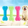 1PC Pet Chew Toy Soft Rubber Bite-resistance Bone Shape Teeth Grinding Chewing Toys for Small Dogs Training Pet Supplies Brush 1