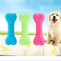 1PC Pet Chew Toy Soft Rubber Bite-resistance Bone Shape Teeth Grinding Chewing Toys for Small Dogs Training Pet Supplies Brush 1