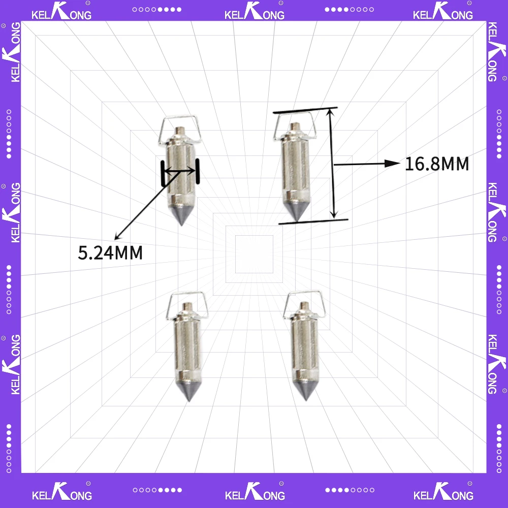 

Карбюратор KELKONG Игла Клапана CG125 PZ26 GY6 CB400-1, различные модели мотоциклов большого объема, треугольная Игла Клапана