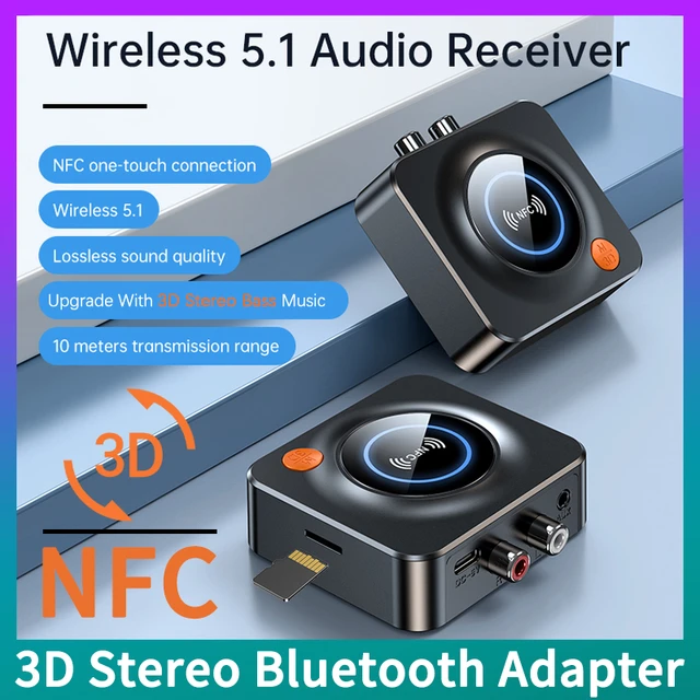 Récepteur Audio Bluetooth 5.0 avec NFC - Convertisseurs de signal audio