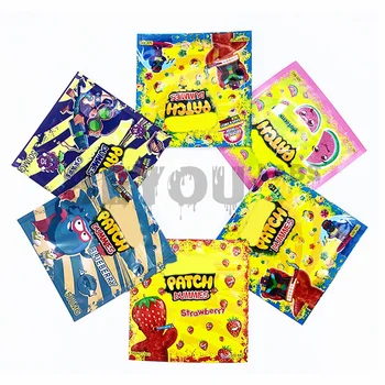 재사용 가능한 휴대용 플라스틱 포장, 방수 보관 가방, 소형 냄새 방지 파우치, 맞춤형 인쇄, 식용 지퍼 백, 500mg, 10 개