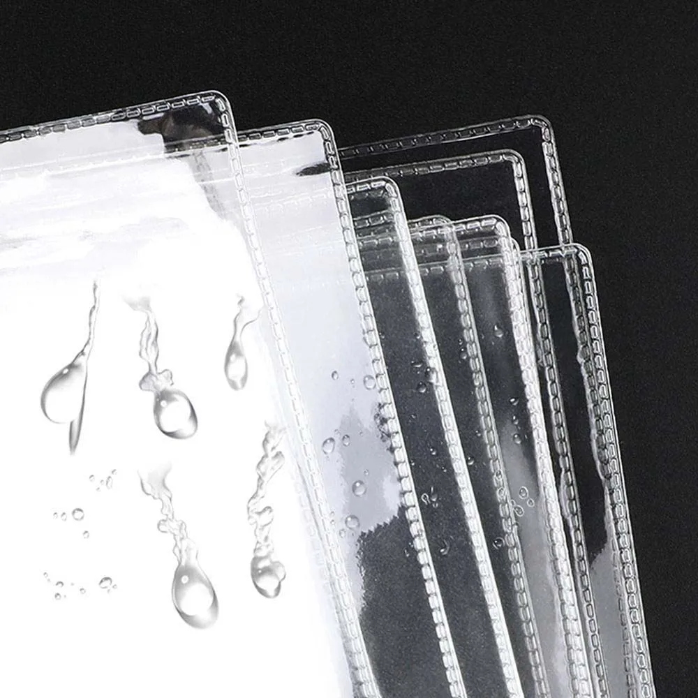 방수 투명 PVC 지퍼 가방, 파일 폴더, 서류 정리 가방, 문구류 가방, 학교 사무용품, A4, A5