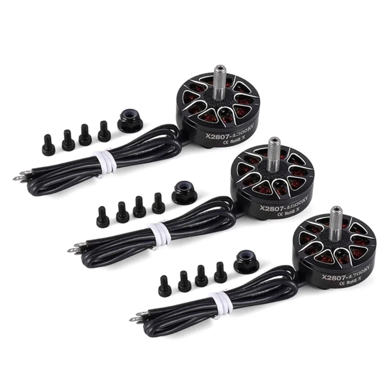 1300KV 1500KV 1700KV 2807 FPV 용 브러시리스 모터 7 인치 LR7 Multicopter for Drones 강력한 제어 모터 1/4PCS