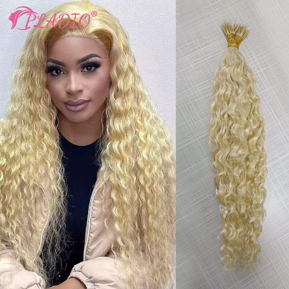 Human Hair Extensions Nano Ring Hair Extensions 100% Human Hair 12-26Inch European Micro Beads Ring Remy Extensions 0.8g-1g/Strand Natural Color