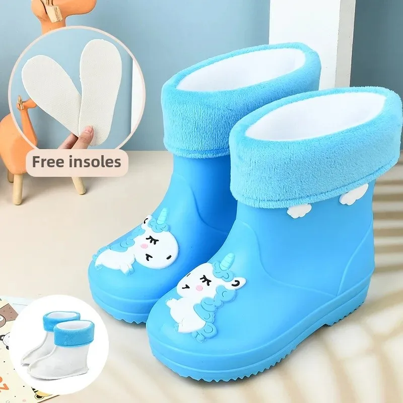 Blue-Rainbow Horse-cotton (removable)