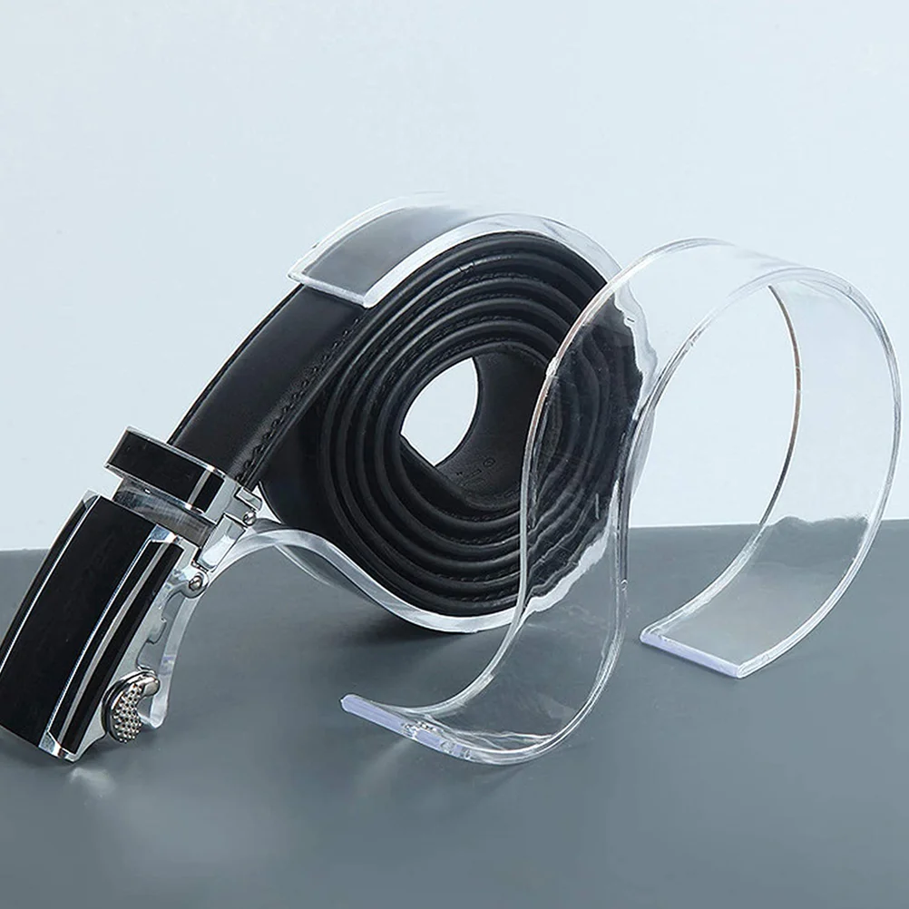 

Belt Display Stands- 10pcs Clear Belt Holder Closet Organizer,- shaped Belt Racks for Store Display or Home Use