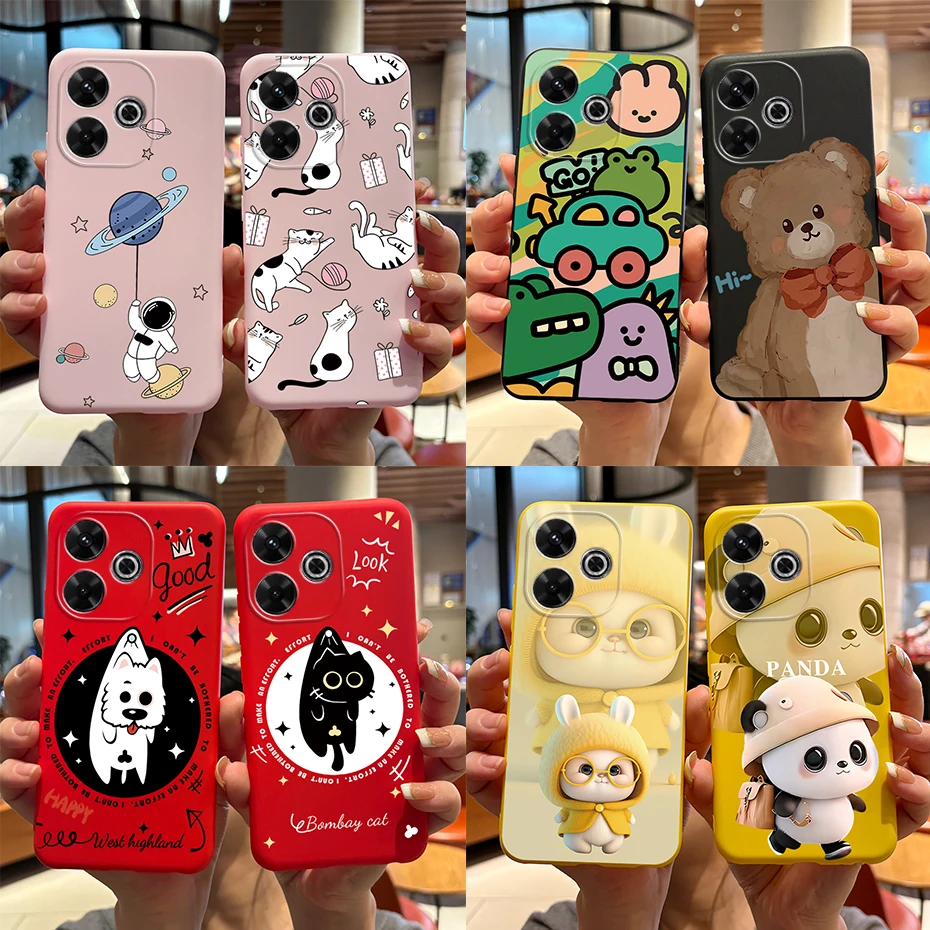 Adorable Rabbit & Panda Silicone Shockproof Phone Case