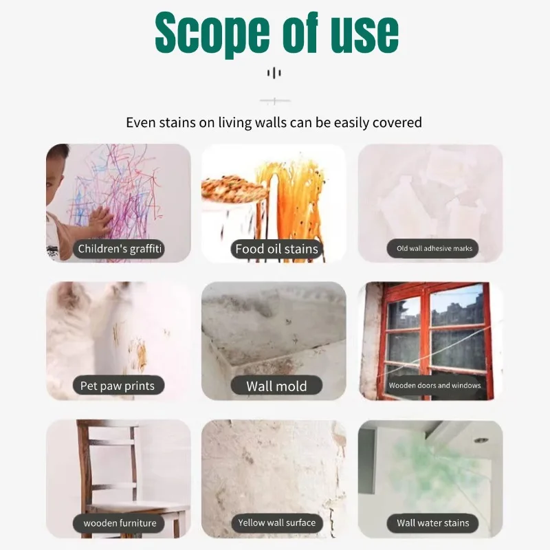 Wall Repair Agent Cream Waterproof Coating Sealant Agent Crack Mending Quick-Drying Mildewproof Patch White Wall Restore