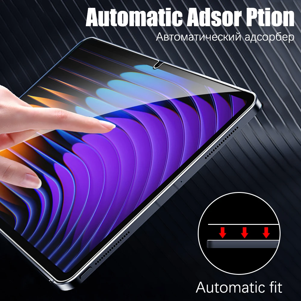 2pcs For Xiaomi Pad 7 Pro 11.2 6 6s Pro 12.4 Screen Protector Tempered Glass For Mi Pad 7 Pro 6 6s Protective Film Accessories 5