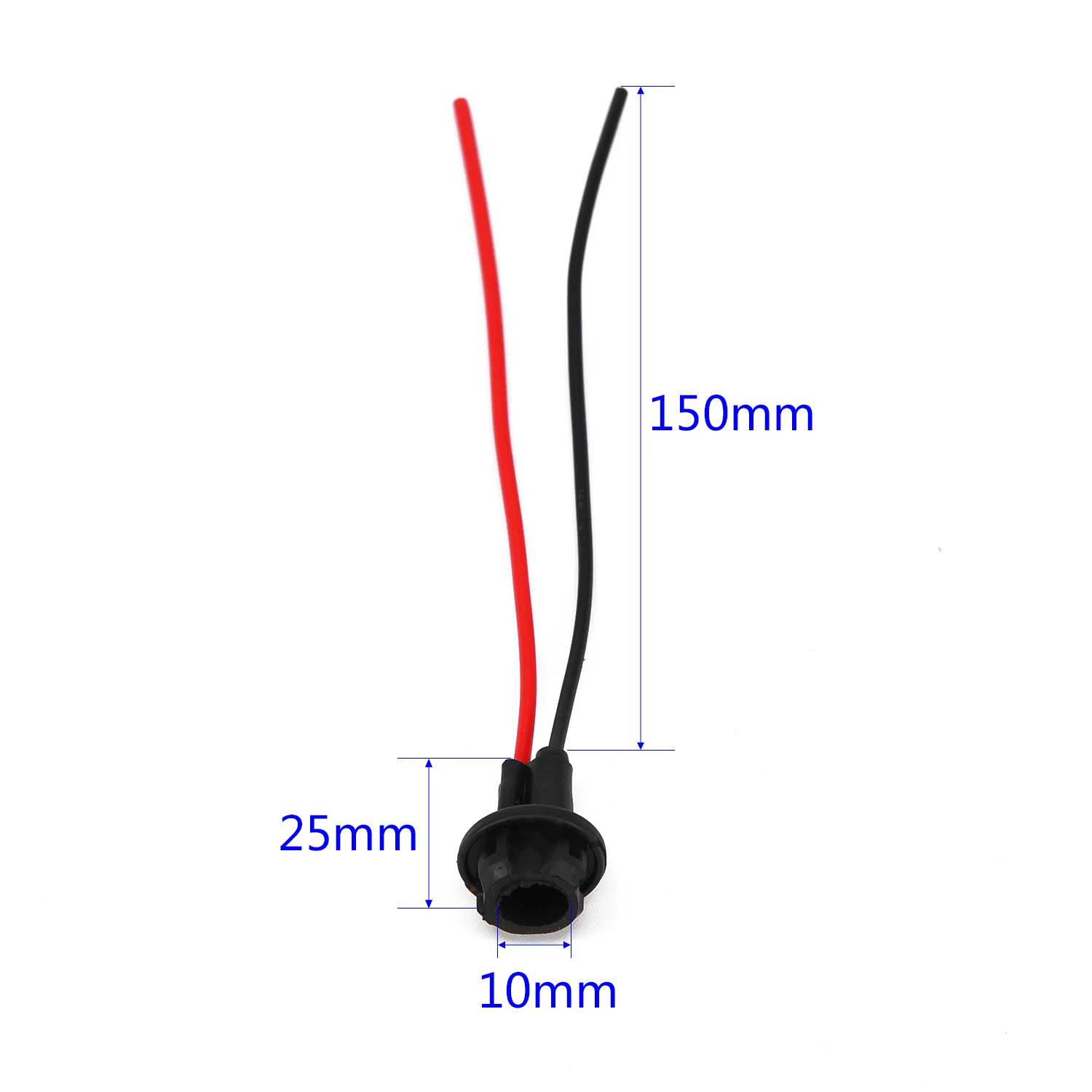 

10 Pcs 12V T10 Car Wedge Light Bulb Socket Connector Extension Sockets LED Xenon (HID) Bulb Socket W5W 147/152/158/159/161